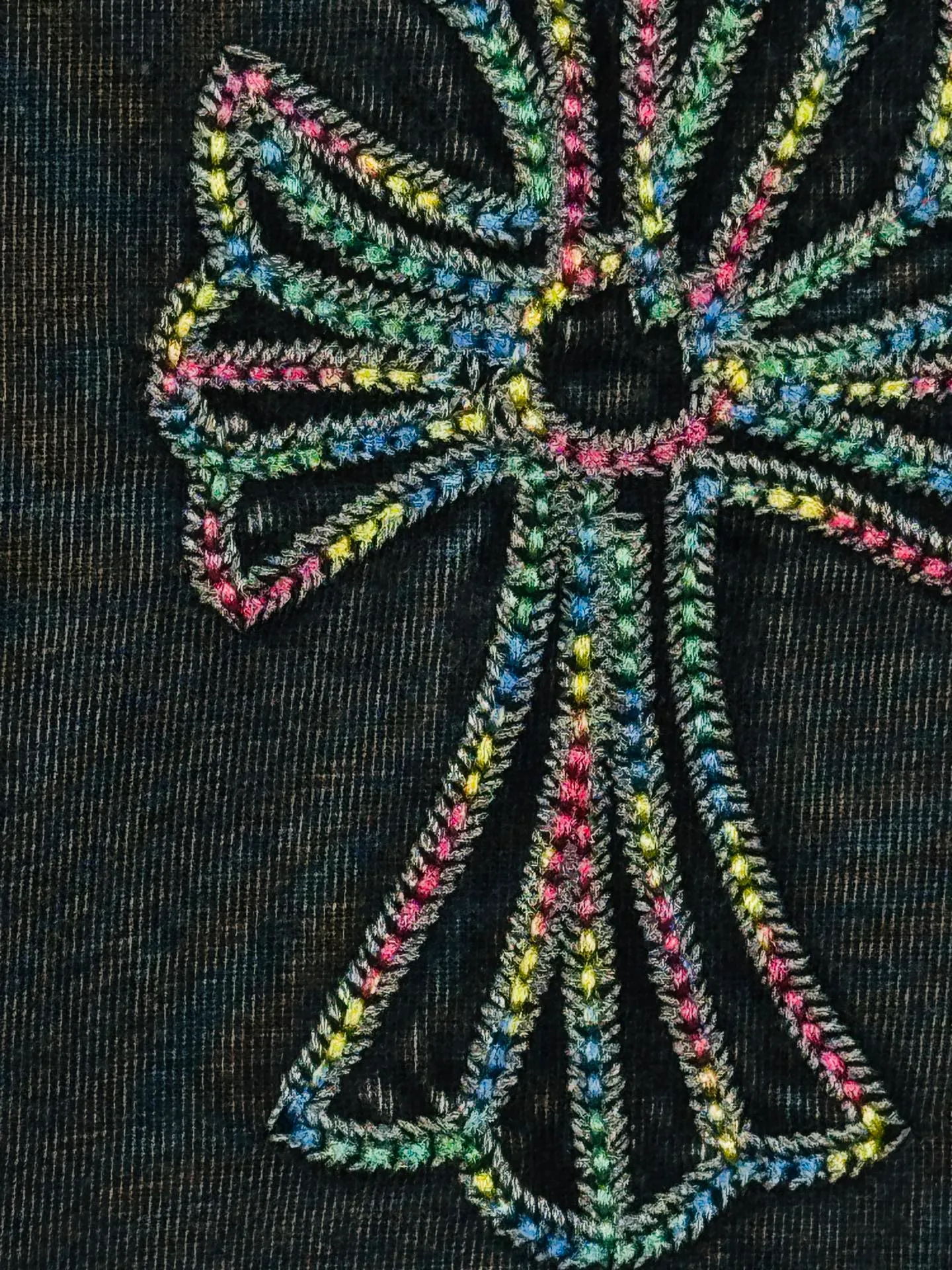P260 ch high version Chrome Hearts 2025 new autumn and winter cross patch washed spray-painted long-sleeved T-shirt, fabric: 26 double yarns, 320 grams weight, Angra red thread weaving, heavy wash water➕fried color + spray-paint Printing process: colorful embroidery, secondary color spray-paint process Color: gray, red Size: S M L XL Style number: 5178